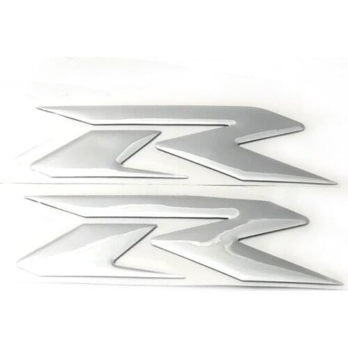 Fuel Gas Tank Emblem 3D Decals Stick Sticker Label "R" Logo For Suzuki GSXR600 GSXR750 GSXR1000 GSXR1300 GSX-R 600 750 1000 1300