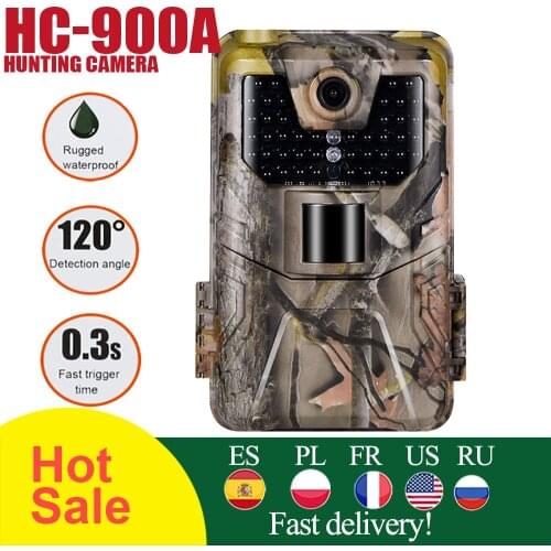 20MP 1080P Wildlife Trail Camera Photo Traps Night 2G SMS MMS SMTP Email Cellular Hunting Cameras HC900A Surveillance