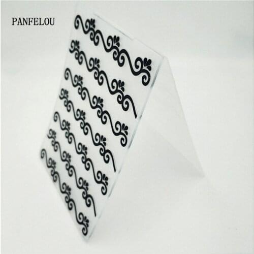 HOT plastic vine craft card making paper card album wedding decoration clip Embossing folders
