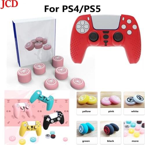 JCD-funda protectora con tapa de balancín para PS4/PS5, funda protectora de silicona con mango, funda protectora de silicona