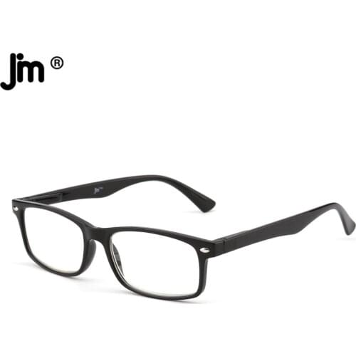 JM Spring Hinge Square Reading Glasses for Women Men LH028