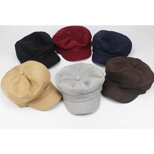 Fashion Spring Summer Beret Newsboy Cap Unisex Vintage Peaky Outdoor Sport Hats Visor Octagonal Cap Casual Women Cotton Flat Hat