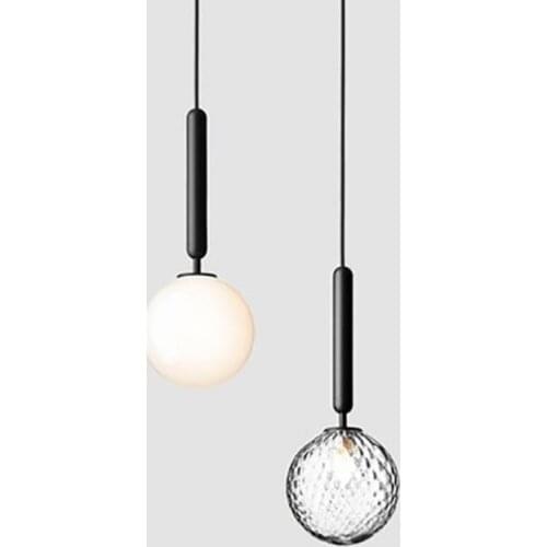 Creative Iron Lights Bar Coffee Shop Simple Chandelier Aluminum Droplight Experimental Bottle Lampr Frosted Glass