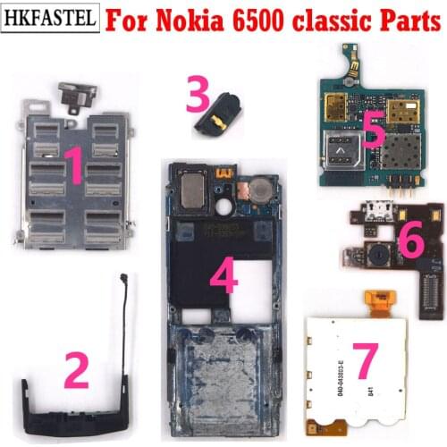 For Nokia 6500c 6500 classic Mobile phone Motherboard Middle Frame housing Receiver speaker camera charging flex keypad flex