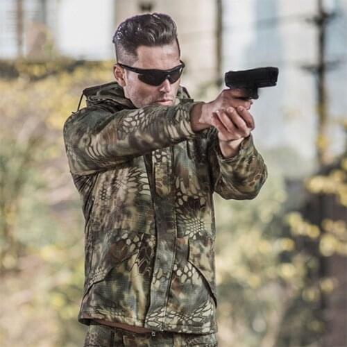 G8 Men Outdoor Camo Military Tactical Jacket Thick Thermal Fleece Waterproof Tear Resistance Coats Hunting Combat Army Jackets