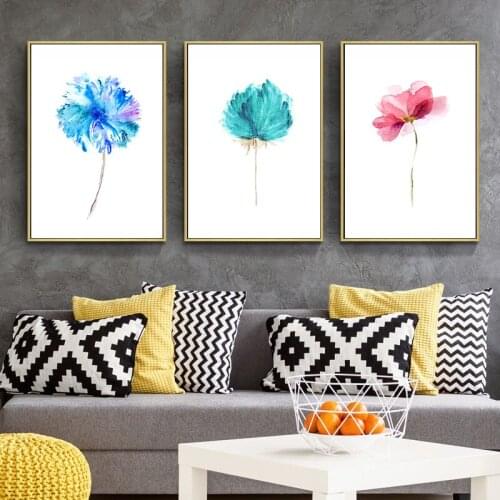 Wall Pictures For Living Room Leaf Cuadros Picture Nordic Poster Floral Wall Art Canvas Painting Botanical Posters And Prints