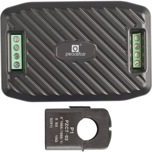 Peacefair 6 In 1 AC Voltage Detector RS485 Modbus Single Phase Electricity Kwh Meter Wattmeter PZEM-016 220V 100A With Split CT