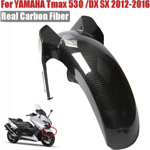 For Yamaha Tmax 530 T MAX 530 Tmax530 DX SX Carbon Front Fender Splash Mud Dust Guard Mudguard Protection Tire Hugger 2012-2015