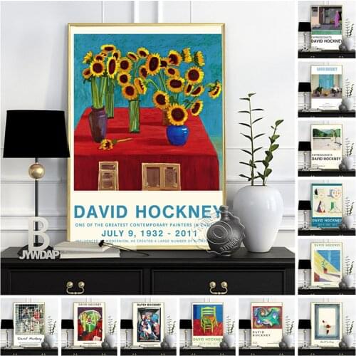David Hockney Poster, Beverly Hills Housewife Wall Art, Invented Man Revealing Still Life Prints, Hockney Figure Wall Stickers