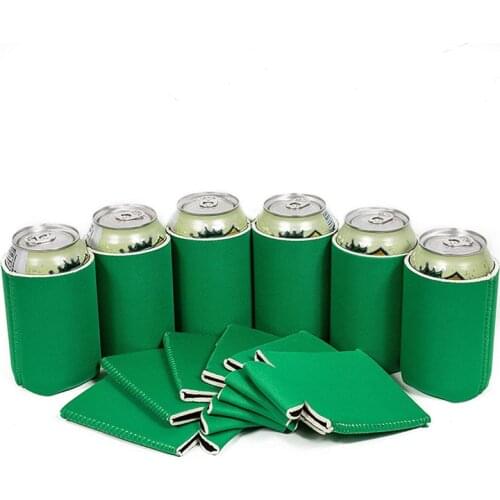 Blank Beer Can Coolers Sleeves Black Soft Insulated Beer Can Cooler Sleeves for Soda, Beer Water Bottles Blank for Vinyl Project