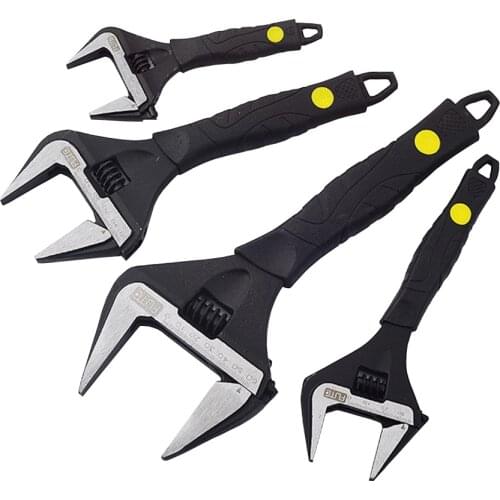 Adjustable Spanner Universal Open End Wrench 6 8 10 12 Inch Multi-Function Big Size Key Nut Large Opening Ratchet Wrenches Tools