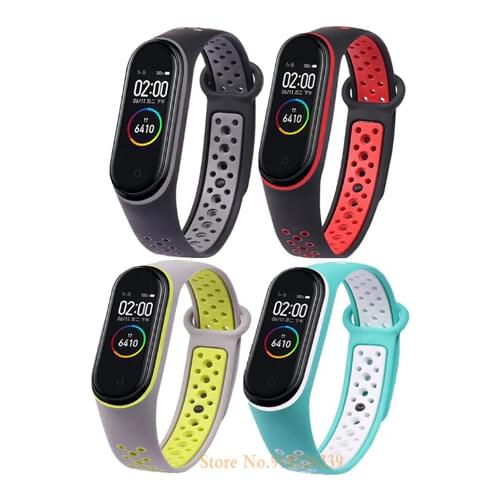 High quality Strap for Xiaomi Mi Band 4 3 Bracelet Breathable Mi Band 5 Bracelets for MiBand 3 4 Replacement Double Color Strap