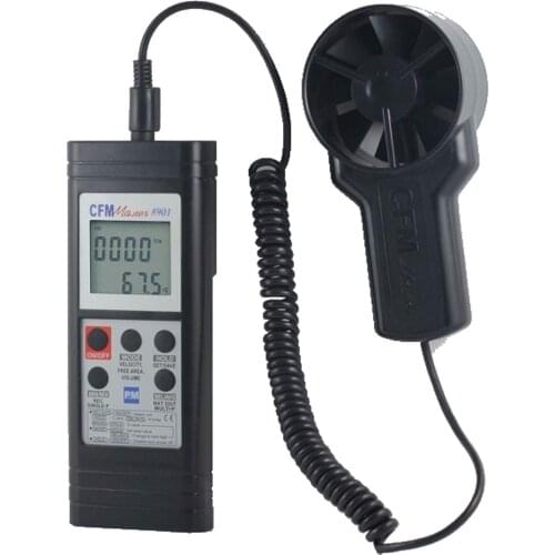 Handheld AZ8901anemometer to measure wind speed, temperature, air volume, air flow meter
