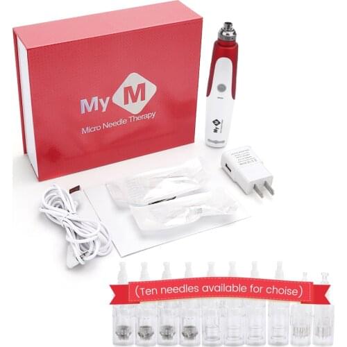 Bayonet Dr Pen 12pcs Cartridge NeedleTip Exfoliate Shrink Pores Device Electric Micro Rolling Derma Pen Therapy Beauty Tool