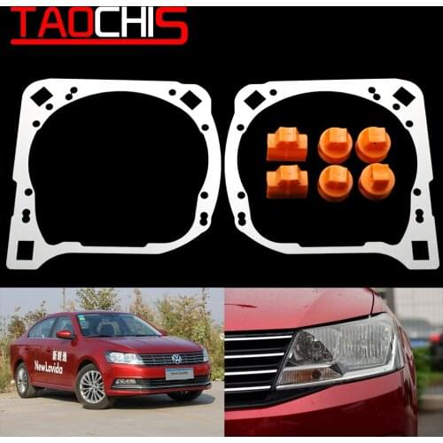 Taochis Car-Styling Retrofit adapter frame Headlight Bracket for VW Volkswagen New Lavida Hella 3R G5 5 Projector lens