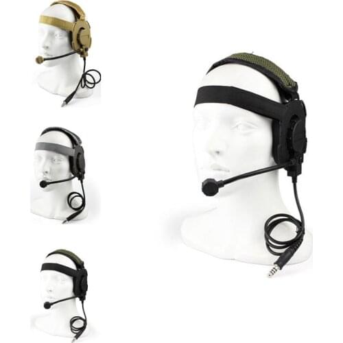 High Quality Outdoor Tactical Sports Headsets Use with PTT Talkback Microphone Headphone for Wargame Military Airsoft CS
