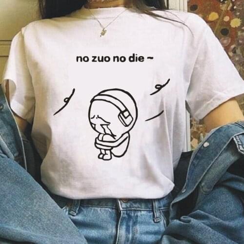 Womens T-Shirt Fashion Letter Printing Tees Summer Funny Plus Size 0-Neck Tee Shirt Femme Street Harajuku Cotton T-Shirts Tops