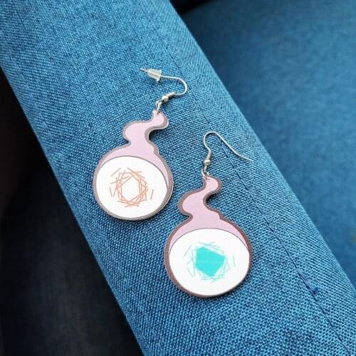 1 Pair Anime Toilet-Bound Hanako-kun Earrings Cosplay Yugi Amane Earring Ear Stud Costume Accessories