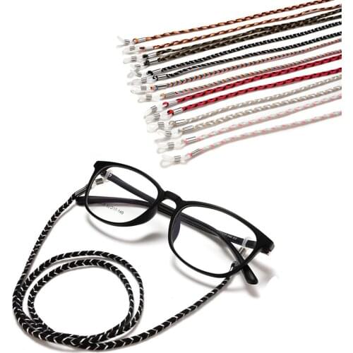 1PC Retro Braided Sunglasses Lanyard Strap Thick Eyeglass Glasses Chain Cord Holder Spectacles Reading Glasses Ropes For Men New