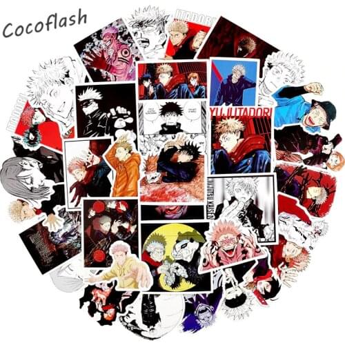 50 PCS/set Jujutsu Kaisen Waterproof Cartoon Anime Stickers For Geek Hacker Developer To DIY Laptop Phone Car Childrens Toy