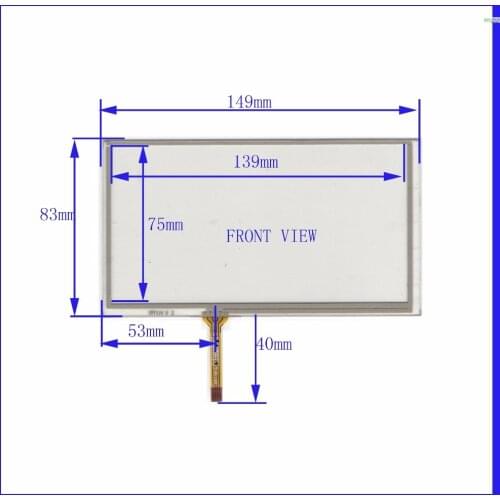 6 inch 149 * 83 touch screen