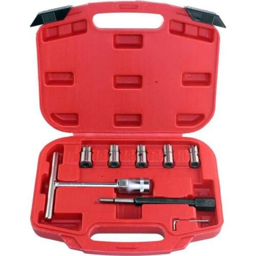 8pc Diesel Injector Seat Cutter Cleaner Set Universal Injector Cleaning Tool Kit