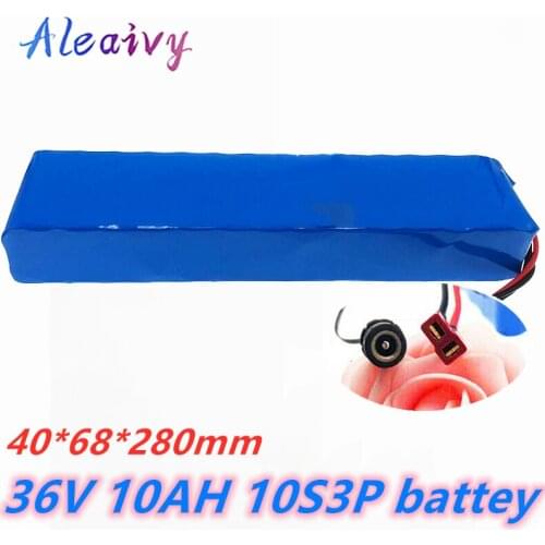 Aleaivy 2020 NEW 36V 10Ah 500w 10S3P Lithium ion Battery Pack For 42v E-bike Electric bicycle Scooter with 15A discharge BMS