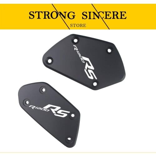 FOR BMW R1200RS R 1200RS R1200 RS 2014-2018 CNC Aluminum Motorcycle Brake Fluid Fuel Reservoir Tank Cover Cap