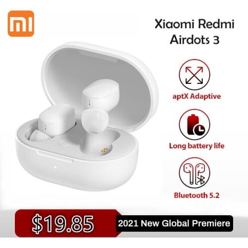 Xiaomi AirDots 3 Redmi AirDots 3 2 S Pro Mi True Wireless Earphones Bluetooth 5.2 Auto Link Chip Xiaomi Touch Control Headset