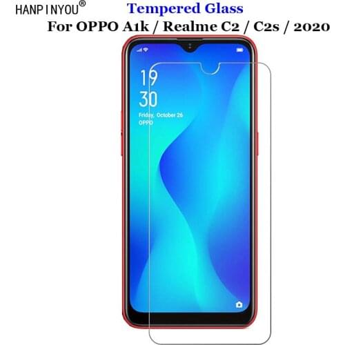 For OPPO A1k Tempered Glass 9H 2.5D Premium Screen Protector Film For Realme C2 / C2s / 2020 6.1"