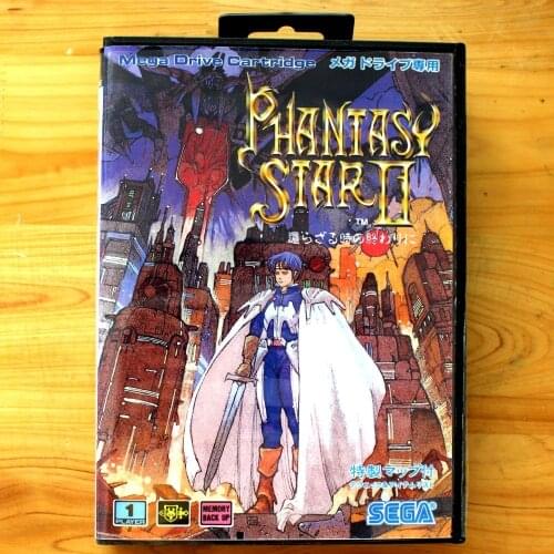 Phantasy Star II 16 Bit SEGA MD Game Card With Retail Box For Sega Mega Drive For Genesis