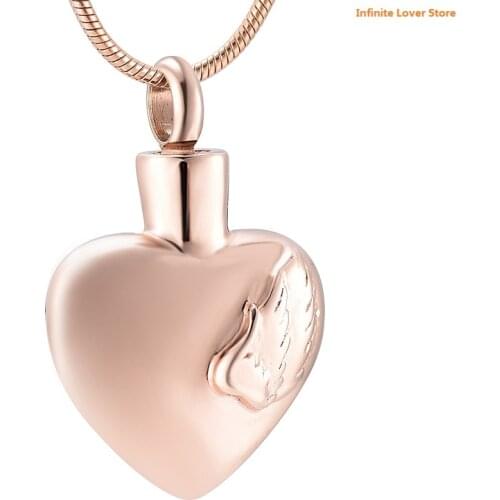 IJD9917 You Are My Angel Forever Memorial Urn Necklace for Ashes of Loved One Wholesale Stainless Steel Cremation Jewelry