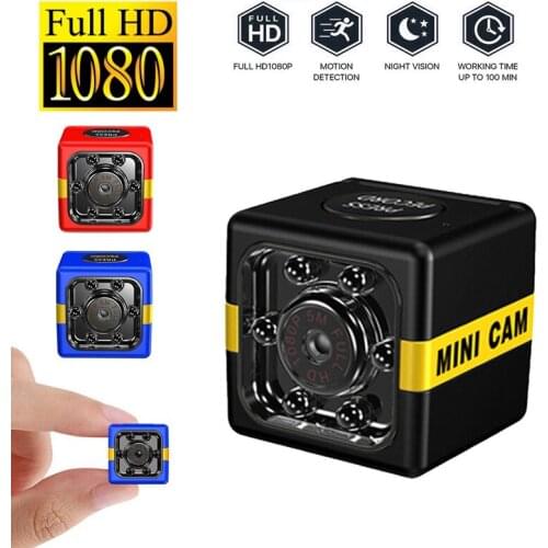 Mini Camera HD 1080P Car DVR Camera Recorder Dashcam with Microphone USB Chargeable Night Vision Camcorders TF Card FX01