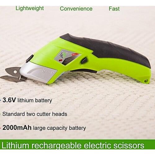 Multifunctional Cordless Electric Scissors For Cloth Fabric Leather Craft Cutting Chargeable Home Use Sewing Handheld Scissors