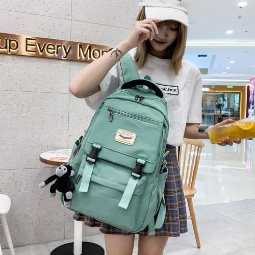 Fashion preppy style women cute backpack school bag backpacks for teengers gilrs large capacity travel kawaii bag pack Sac A dos
