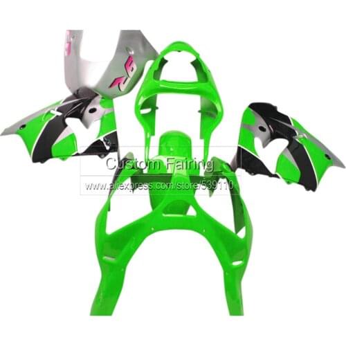 Plastic fairing kit for Kawasaki ZX9R Ninja zx 9r 2000 2001 00 / 01 green black fairings 7gifts CG28