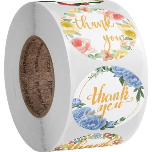 Gift Sealing Stickers 50-500pcs Thank you Love Design Diary Scrapbooking Stickers Festival Birthday Party Gift Decorations Label