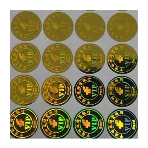 Custom hologram label stickers security genuine printing unremovable antifake counterfeit for logo lables
