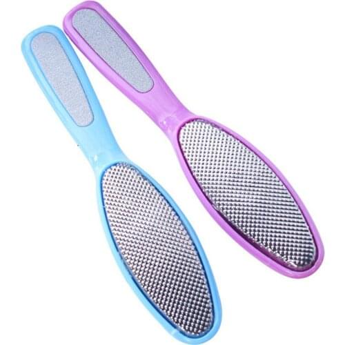 New 200pcs/lot Foot rasp scrubber file Callus remover Feet care pedicure Stainless steel metal tool to remove hard skin