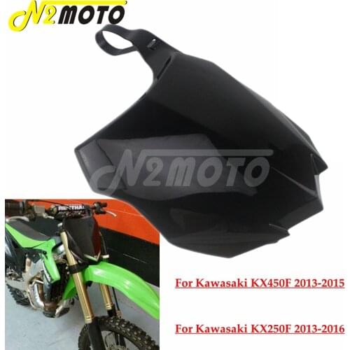 2013-2015 Dirt Bike Motocross Black Plastic Front Number Plate For Kawasaki KX450 KX250F 2013 KX 250/450