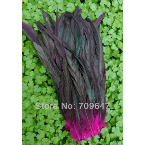 Feathers for crafts, 50Pcs/Lot Rose BADGER SADDLE ROOSTER FEATHERS 12-14inch NEW! Rose Feathers,Natural Feathers