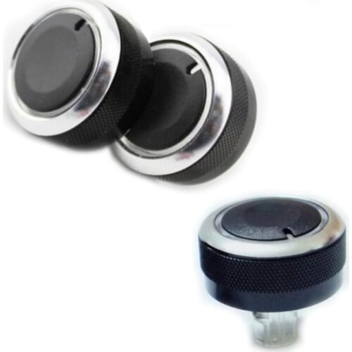 Car Switch Knob Knobs 3Pcs Knobs Heater Climate Control Air Conditioning Dials Ring Cover A/C Buttons Fits For Mazda 2014-2017