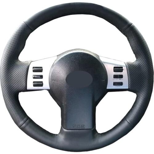Hand Sewing Car Steering Wheel Cover Wrap Leather Suede For Infiniti FX FX35 FX45 2003-2005 2006 2007 2008 Nissan 350Z 2003-2009