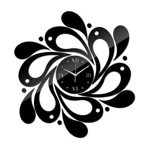 Mirror Wall Art Acrylic Watch Children Watch New Modern Home Decor Diy Clock Black Golden Silver Color for Choice