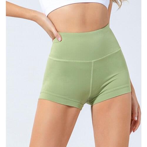 Women Sport Shorts Sexy High Waisted Seamless Gym Workout Yoga Outdoor Push Hips Fitness Elastic Quick Dry Running Short