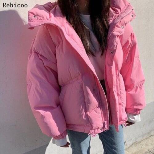 Winter Women Jacket Short Hooded Cotton Padded Female Coat High Quality Warm Outwear Womens Parka Manteau Femme Hiver