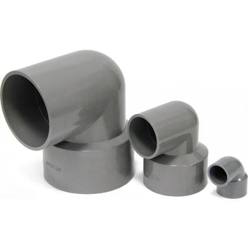 2/5/10pcs PVC Elbow Reducing Connectors 25-63mm Water Pipe Adapters Fish Tank Tube Joint Garden Irrigation Fittings 3 Color