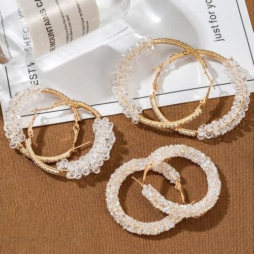 2021 Retro Alloy Metal Round Hoop Irregular Earrings For Women Fashion Black And White Color Bohemian Jewelry Earring Party Gift