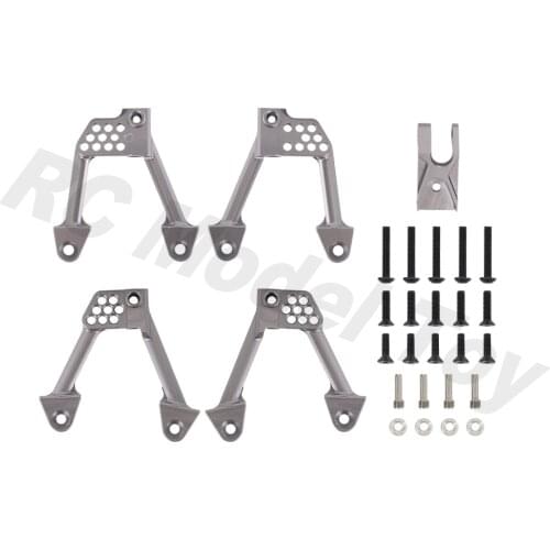 4PCS RC Car CNC Aluminum Shock Damper Towers Mount For 1/10 RC Crawler Axial SCX10 II 90046 90047