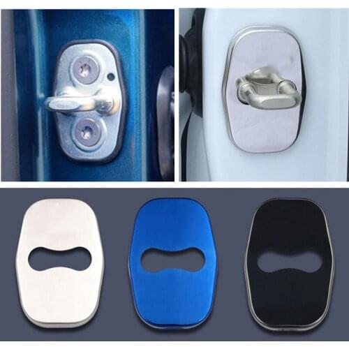 4pcs Car Styling Door Lock Cover for Peugeot 307 308 407 206 207 3008 406 208 2008 508 408 306 301 106 107 607 Accessories
